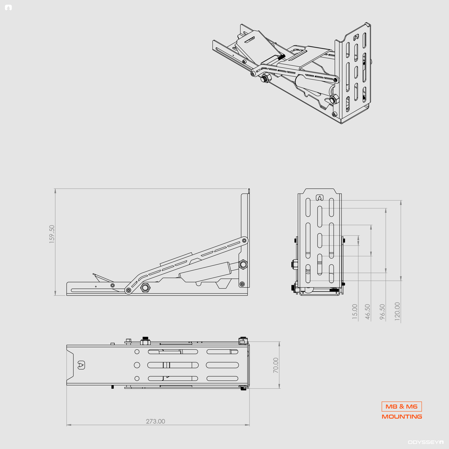 ODYSSEY TERRALOCK HINGE | AWNING BRACKET